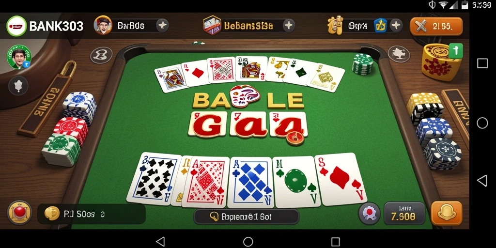 Tampilan gameplay Gaple yang menarik di BANK303.