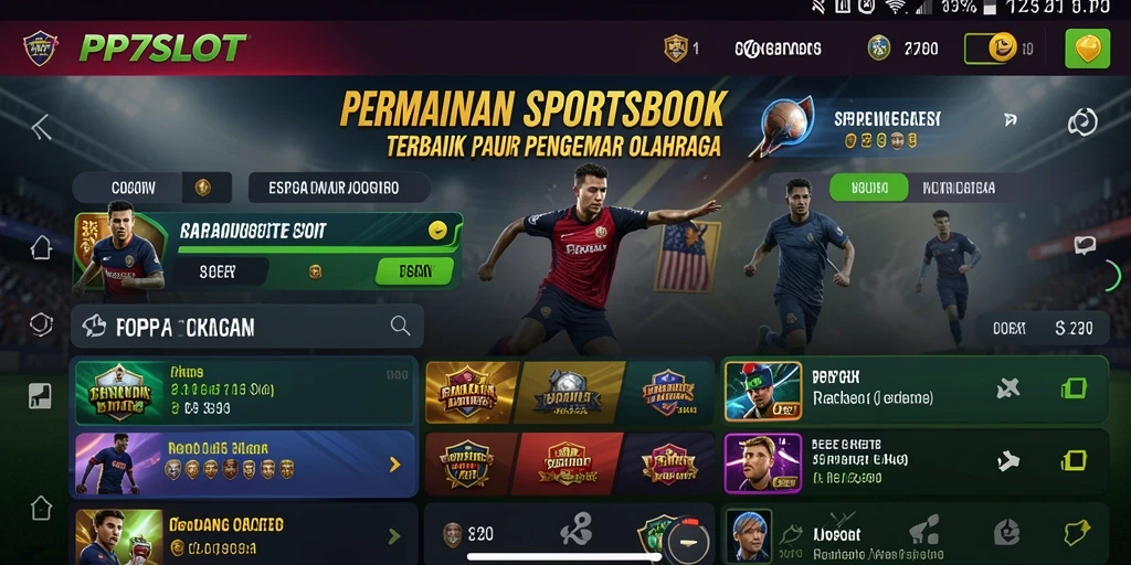 Tampilan gameplay PP7SLOT menampilkan taruhan olahraga yang menarik.