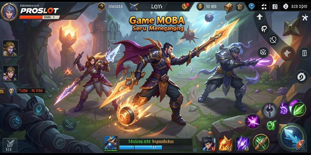 Screenshot dari gameplay penuh aksi di PROSLOT.
