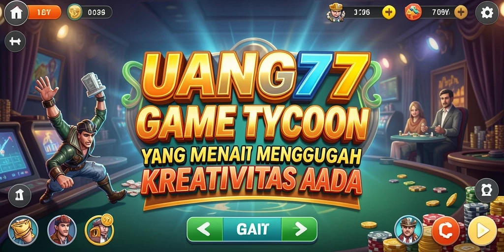 Tampilan gameplay UANG77 yang menarik dan menantang di dunia Tycoon.