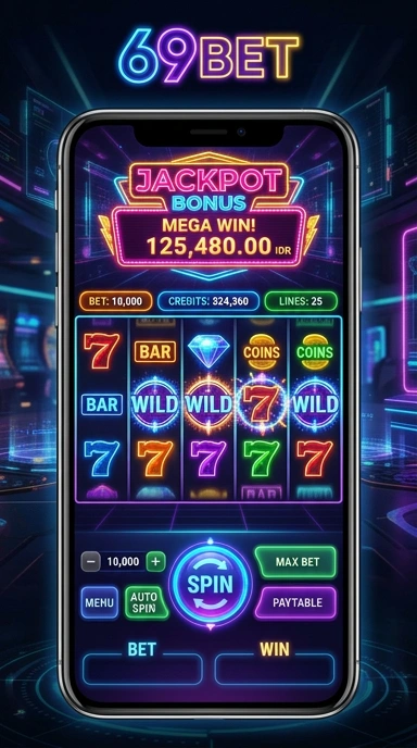 Screenshot fitur permainan terbaru di aplikasi 69bet.